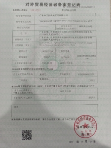 中元-对外贸易经营者备案